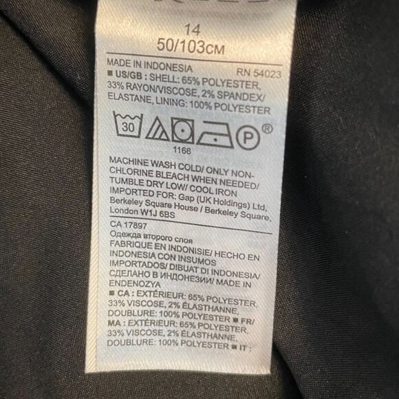 Banana Republic Blue Scalloped Mini Skirt Sz 14 - Picture 5 of 5